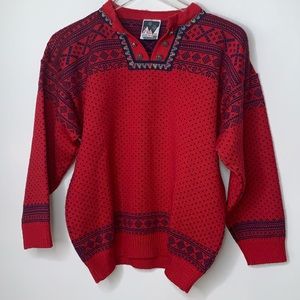 Dale of Norway Red New Wool Sweater - size 12